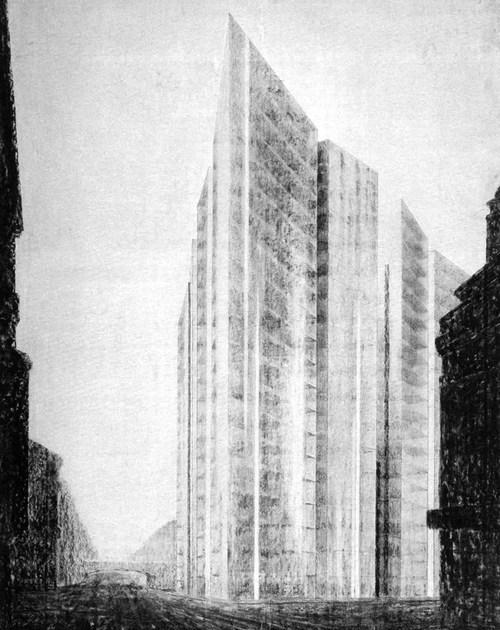 Ludvig Mies van der Rohe, Projekt wieżowca na Friedrichstrasse